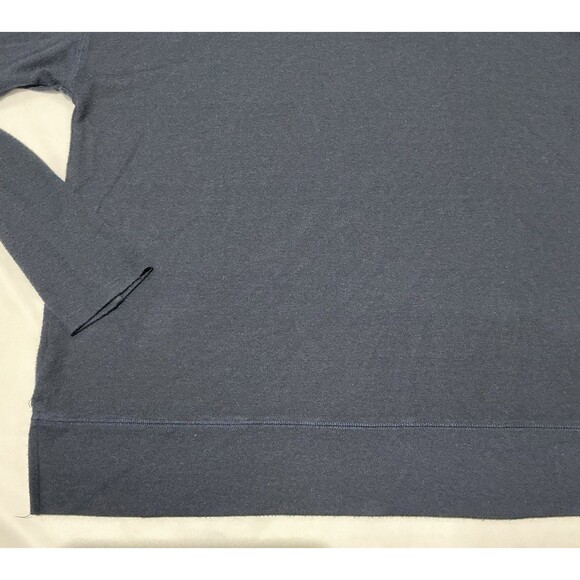 Lucky Brand Sweater Womens Medium Navy Blue Lightweight Casual Preppy - Picture 3 of 9